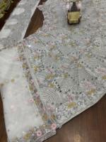 Voile souple 100 % soie pour femme avec broderie papillon élastique, miroir et sequins, style Cancan et Patta en toile, en promotion !