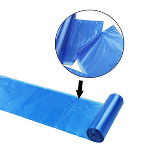 Rollo de bolsas de basura HDPE/LDPE ecológicas, logotipo personalizado, sello de estrella en relieve, diseño de refuerzo colorido para supermercado personalizado - Product Image 2