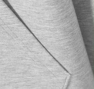 Vente en gros de sweat-shirt 100% coton à épaules tombantes sweat-shirt épais en éponge française surdimensionné 460gsm avec fermeture éclair pour hommes sweat à capuche court pour hommes - Product Image 5