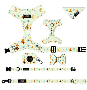 Tunjukkan lead tali kerah Tautan Kuba tali pengikat kabel kucing menghindari bukti jalinan taktis dan set tali kekang kulit asli anjing - Product Image 5