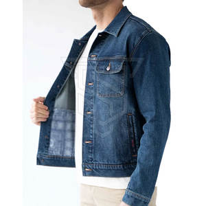 Veste en jean style High Street de qualité supérieure pour hommes, meilleur design avec col montant pour l'hiver, vente en gros - Product Image 5