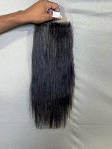 Venta Caliente de Cabello Humano Natural Doblemente Estirado en Paquetes, 100% Cabello Humano Liso, Cabello Indio Virgen con Cutícula Alineada, Proveedor de Cabello - Product Image 5