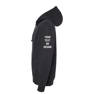 Pull à capuche en molleton lourd pour hommes Bella + toile Poly coton polaire sweat à capuche zippé complet - Product Image 1