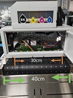 Imprimante numérique jet d'encre industrielle à passage unique haute vitesse pour carton, boîtes à pizza et supports vierges pour gobelets en papier