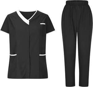 Cómodo Spandex Doctor Scrubs Trajes médicos de verano para hombres para conjuntos de uniformes de Enfermería de hospital - Product Image 1