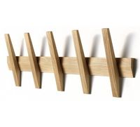 Beukenhouten wandhaken voor handdoeken, multifunctionele badkamer- & kledingkastorganizer, stevige opberghaak