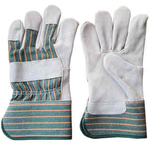 Nouveau produit tendance Gants de travail canadiens Gants de travail de sécurité antidérapants en cuir respirant avec doublure en coton et manchette caoutchoutée - Product Image 1