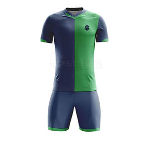 Uniformes de fútbol de poliéster 100% con Impresión digital personalizada al por mayor para adultos-Colores personalizados y nombres de equipos Servicio OEM - Product Image 1