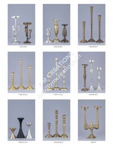 Ensemble cadeau de luxe, bougeoir décoratif de mariage en métal embossé fait à la main, portable, léger, doré - Product Image 2