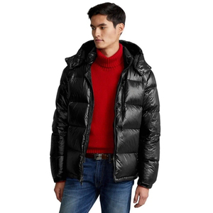 Chaqueta acolchada corta acolchada para hombre, abrigos estilo Streetwear Color negro puro logotipo personalizado e impresión disponible chaqueta para hombre - Product Image 1