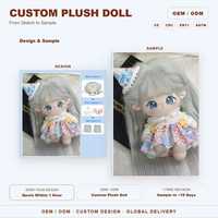 Poupée en coton personnalisée CE CPC, poupée en peluche Kpop Idol personnalisée, 20 cm, vêtements et accessoires de star coréenne, jouet en peluche, usine OEM