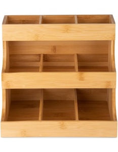 Organisateur de sachets de thé vertical-Le support en bambou contient 180 boîte à thé en bois élégante et pratique pour le stockage - Product Image 3