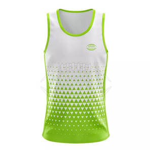 Conjunto de Uniforme de Atletismo Personalizado, Duradero, de Secado Rápido, 100% Poliéster, para Torneos Escolares y de Club, Colores y Logotipo Personalizados - Product Image 6