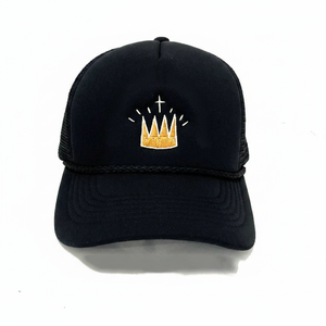 หมวกโฟมตาข่ายลายคริสเตียน หมวกแก๊ปพิมพ์ลายวินเทจ หมวกทรงทรัคเกอร์เชือกแบบสั่งทำพิเศษ พร้อมโลโก้แบบพรีเมียม - Product Image 1