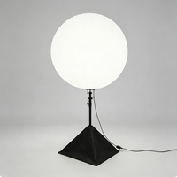 Ballon LED Gonflable Étanche de 1,8 à 2,4 m avec Support, Globe Lumineux pour Événements Extérieurs, Mariages, Fêtes, Scènes et Festivals