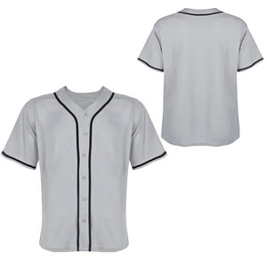 T-shirt de baseball sublimé fabriqué au Pakistan, manches courtes, boutonné, personnalisé, vente chaude, uniforme de travail de couleur unie pour hommes - Product Image 2