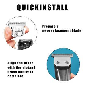 Lame en T professionnelle en acier inoxydable pour tondeuses de barbier – Remplacement détachable pour tondeuses à cheveux électriques domestiques - Product Image 2