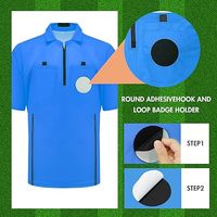 Uniforme de Árbitro de Fútbol VKT con Sublimación, Personalizable con Nombres/Números de Equipo, Manga Corta, Antibacterial, Secado Rápido
