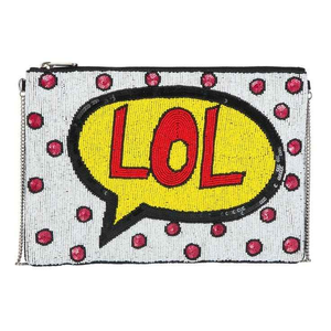 Bolsa de Monedas Fabulosa con Bordado de Cuentas en Blanco y Negro Hecha a Mano con un Elegante Estilo de Moda por MD HANDICRAFTS - Product Image 2