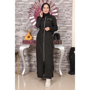 Abrigos, Chaquetas y Gabardinas Modestas con Cierre, Abaya con Cremallera - Product Image 3