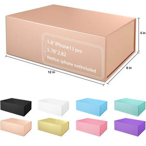 Boîte cadeau avec couvercle à fermeture magnétique Cadeaux de demoiselle d'honneur Cadeaux d'anniversaire mignons Carton de qualité supérieure - Product Image 2