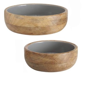 Traiteur servant la salade pâtes et soupe bols de service ustensiles de cuisine maison plats de service bol bol en bois de qualité supérieure - Product Image 6