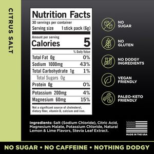 LMNT <b>Zero</b> <b>Sugar</b> Electrolytes - Citrus Salt | Drink Mix | 30-Count - Product Image 4