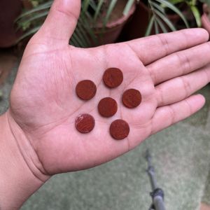 Comprar Natural jaspe rojo forma redonda disco plano cabujón piedra preciosa para la fabricación de joyas colgantes anillos de piedras preciosas para hombres y mujeres - Product Image 4