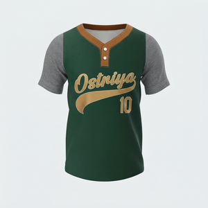 Nouveauté, maillots de baseball unisexes de haute qualité, respirants, manches courtes, adulte, 100% polyester, logo personnalisé sur le devant, vêtements de sport - Product Image 6