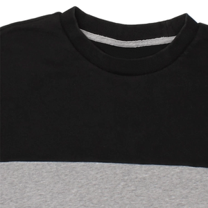 Sudadera con cuello redondo de bloque de color de doble tono para hombre, Top de lana básico de mezcla de algodón holgado para impresión Digital de invierno - Product Image 6