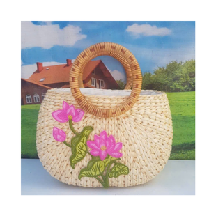 PRECIO DE FABRICA MODA DE BOLSO DE PAJA NATURAL DE VIETNAM - Product Image 6