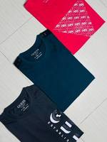 T-shirt en coton imprimé pour homme - Stock excédentaire/restant du Bangladesh, qualité supérieure
