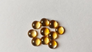 Citrino de alto grado con parte posterior plana, cabujón de 6mm, piedras preciosas sueltas, precios al por mayor, piedras facetadas de cuarzo citrino para joyería - Product Image 6