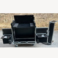 Console de mixage personnalisée flightcase Digital Audio Mixer Flight Case avec compartiment niche et roulettes