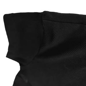 Camiseta corta personalizada, Tops cortos de manga corta para mujer, Top corto liso con logotipo personalizado, Camisetas básicas ajustadas, Tops cortos - Product Image 3