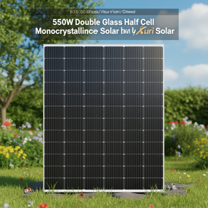 Panel Solar Monocristalino de Doble Vidrio y Media Celda de 550W de Xuri Solar - Product Image 3