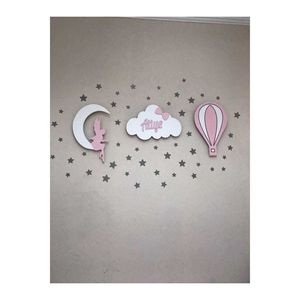Illuminazione a Led decorativa in legno per camera dei bambini
