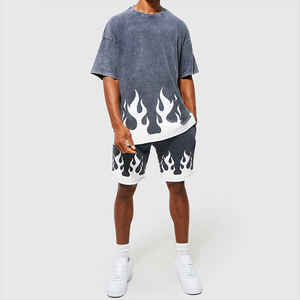 เสื้อยืดคอกลมสำหรับผู้ชายเสื้อยืดผ้าฝ้าย100% สำหรับซักแบบแอซิดสามารถกำหนดโลโก้ได้เอง - Product Image 6