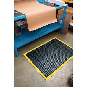 COBA Black/Yellow SBR <b>Rubber</b> <b>Floor</b> Covering L900xW600xD14mm Finished <b>Mat</b> for Workplace <b>Rubber</b> Products - Product Image 1
