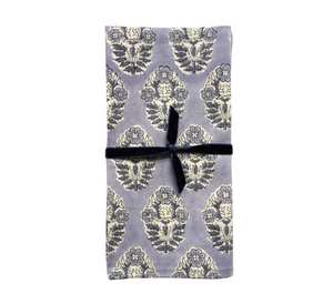 Serviettes brodées de fleurs indiennes rose corail bloc à la main tissu de coton imprimé 20x20 "pour mariage maison ou fête - Product Image 2