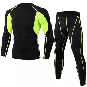 Nouvel ensemble de rashguard et short de grappling, jiu-jitsu, MMA pour hommes avec protection UPF50, 100% coton, motif lettres - Product Image 2