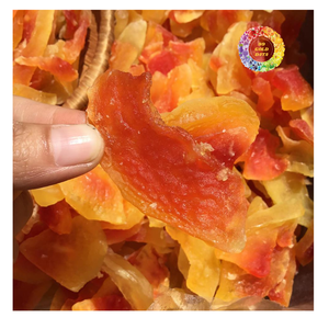 Rodajas de papaya seca de Vietnam, aperitivos tropicales limpios de alta calidad para importación y exportación global - Product Image 2