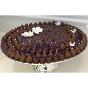 Plateau de chocolat en métal argenté de la meilleure qualité porte-bonbons pour les mariages ou tous les événements Dessert plat de service bon prix - Product Image 1