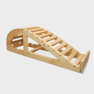Iyengar Yoga Banc de flexion du dos en bois Viparita Dandasana pour étirement profond et flexibilité Accessoires Pilates - Product Image 1