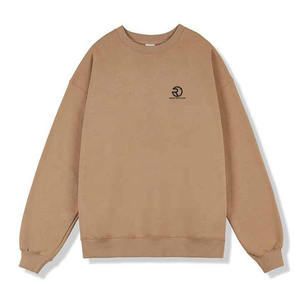 Sweat-shirt à col ras du cou et épaules tombantes en coton de haute qualité 100% pour hommes sweat-shirt surdimensionné avec logo personnalisé pour hommes - Product Image 3