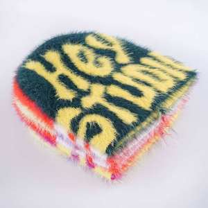 Fabricante de fábrica Calidad superior jacquard Tallas para adultos Venta al por mayor Nuevo estilo Gorros de mohair de punto cálido para invierno - Product Image 6