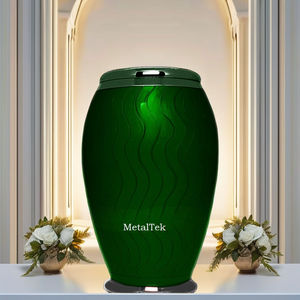 Urna de cremación amarilla para cenizas humanas Múltiples colores Urnas funerarias para adultos de estilo americano Tarro de metal Cenizas Recuerdo Precio al por mayor - Product Image 4