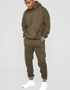 New Men's Plus Size 2-Piece Jogging Wear Quality Fleece Tracksuits with <b>Zipper</b> Closure Wholesale Price - Product Image 3