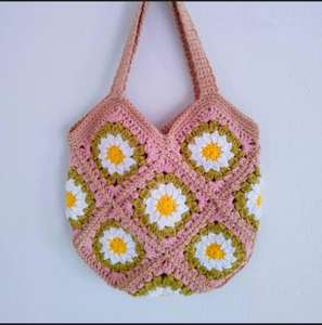 Bolsa de Lujo Tradicional Vintage con Estampado Floral de Hojas, Bordado Jacquard, Ecológica y Extra Gruesa - Product Image 1