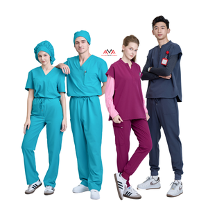 Uniformes médicos para hombre/mujer, diseños de spandex, poliéster y rayón, uniformes dentales masculinos, mono elegante. - Product Image 6